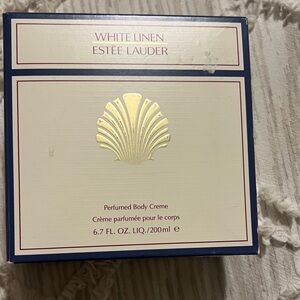 Estee Lauder White Linen Body Creme in Gold and Cream Box not used
